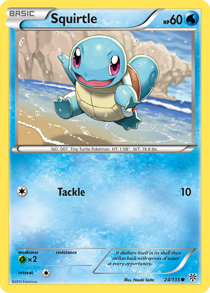 Squirtle - Plasma Storm 24 - Moderately Played