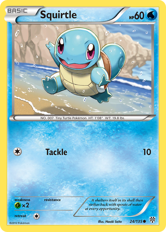 Squirtle - Plasma Storm 24 - Moderately Played