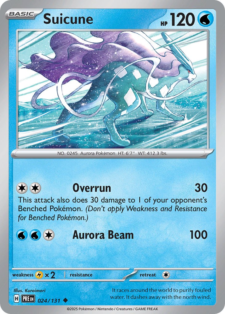 Suicune - Prismatic Evolutions 024/131 - Near Mint