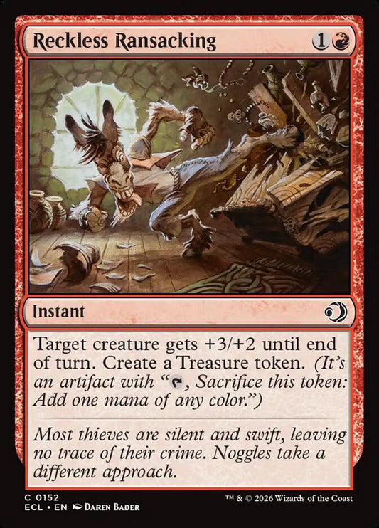 Reckless Ransacking - ECL 152  (Foil)