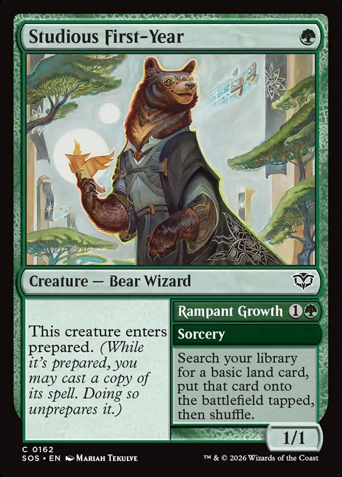 Studious First-Year // Rampant Growth - Secrets of Strixhaven 162