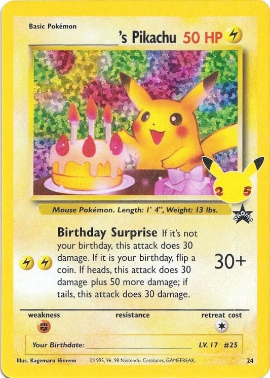 ______'s Pikachu - Celebrations: Classic Collection 24/53 (Foil) - Near Mint