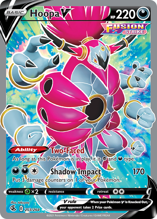 Hoopa V (Full Art) - Fusion Strike 253/264 (Foil) - Damaged