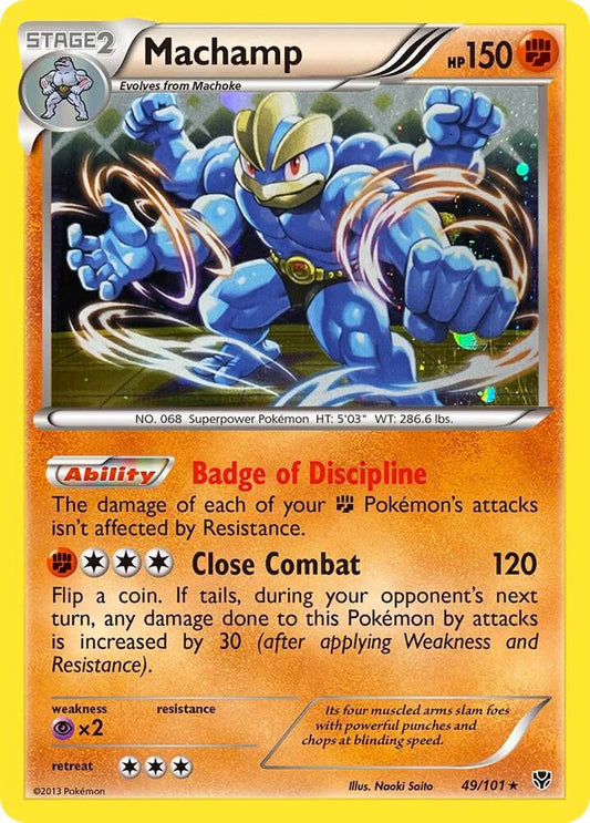 Machamp - Blister Exclusives 49/101  (Foil) - Damaged