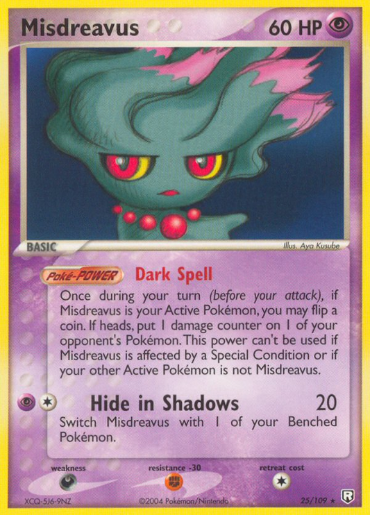 Misdreavus - Team Rocket Returns 25  (Foil) - Lightly Played - Ungraded