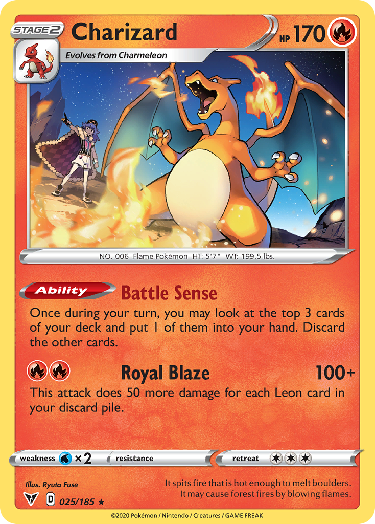 Charizard - Vivid Voltage 025/185  - Near Mint