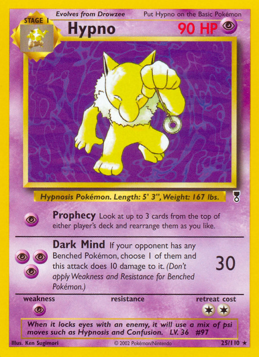 Hypno - Legendary Collection 25  - Lightly Played - Ungraded