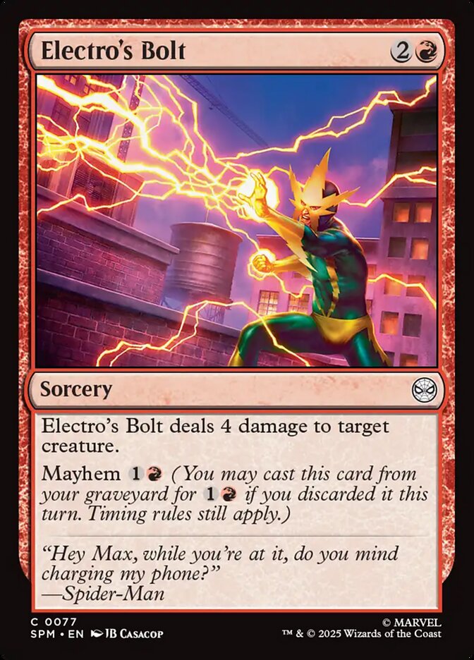 Electro's Bolt - Marvel's Spider-Man 77 (Foil)