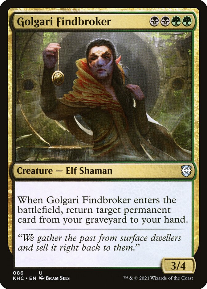 Golgari Findbroker - Commander: Kaldheim 86