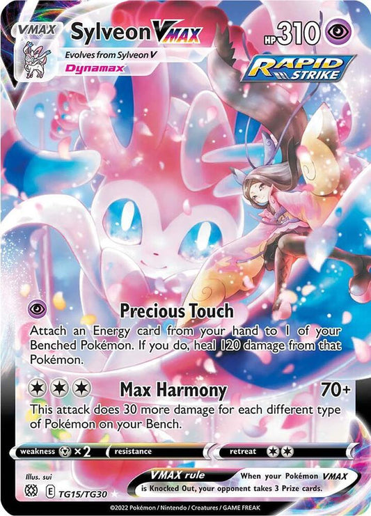 Sylveon VMAX - Base TG15/TG30  (Foil) - Near Mint - Foil