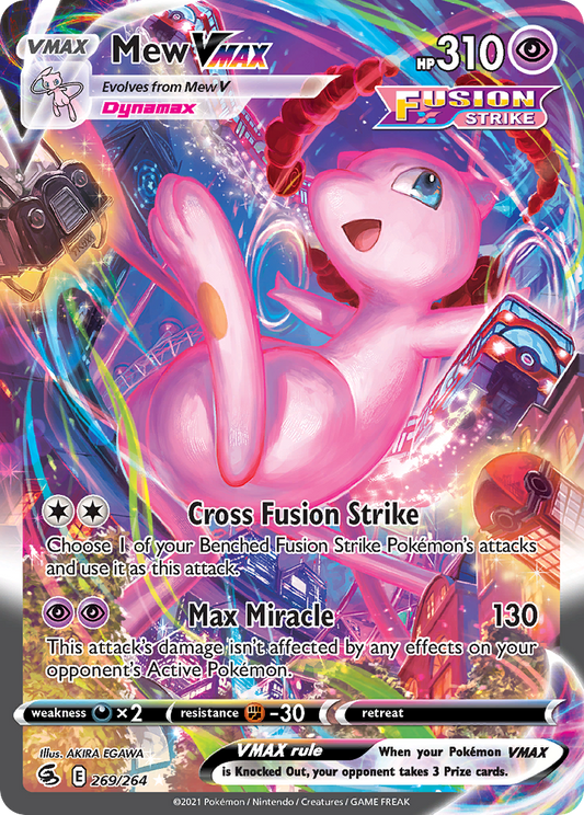 Mew VMAX (Alternate Art Secret) - Fusion Strike 269/264 (Foil) - Near Mint