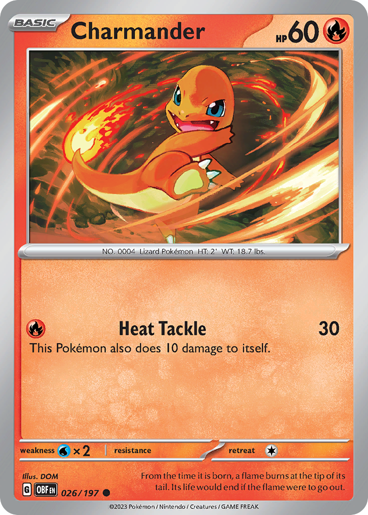 Charmander - Obsidian Flames 026/197 - Near Mint
