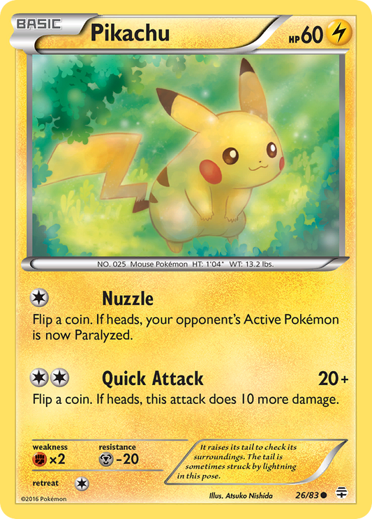Pikachu - Generations 26 (Foil) - Lightly Played