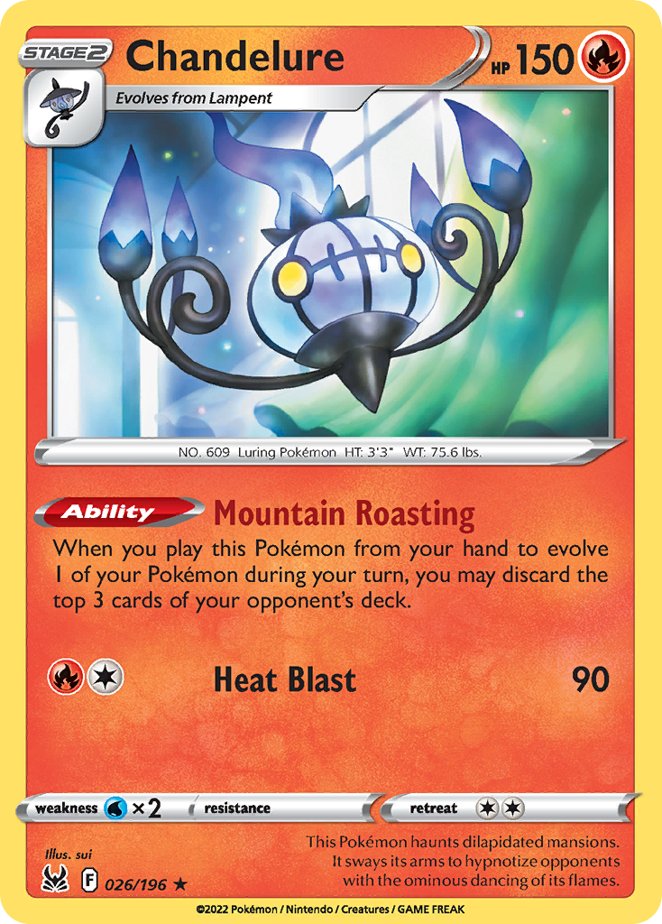 Chandelure - Lost Origin 026/196 (Foil) - Near Mint