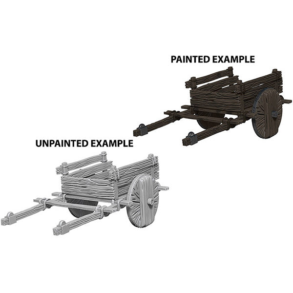Wizkids Deep Cuts Miniatures: Unpainted Minis - 2-Wheel Cart