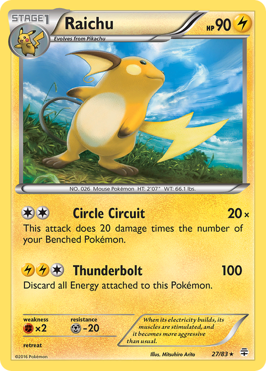 Raichu - Generations 27 (Foil) - Near Mint