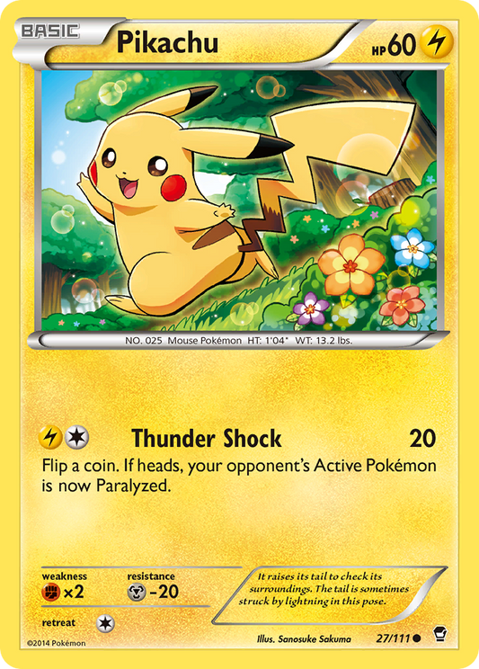 Pikachu - Furious Fists 27 (Foil) - Lightly Played