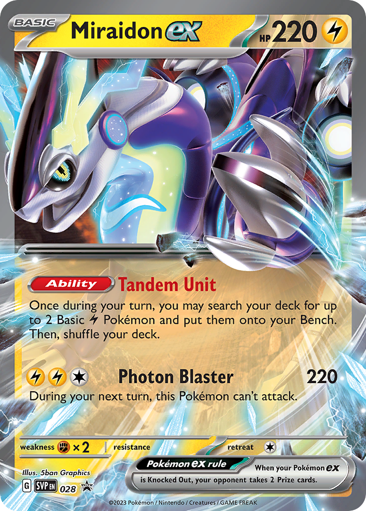 Miraidon ex - Scarlet & Violet Promo 28 (Foil) - Near Mint