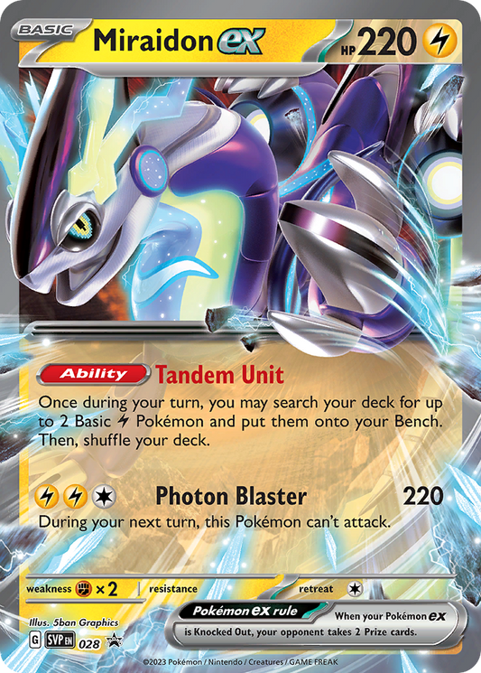 Miraidon ex - Scarlet & Violet Promo 28 (Foil) - Near Mint