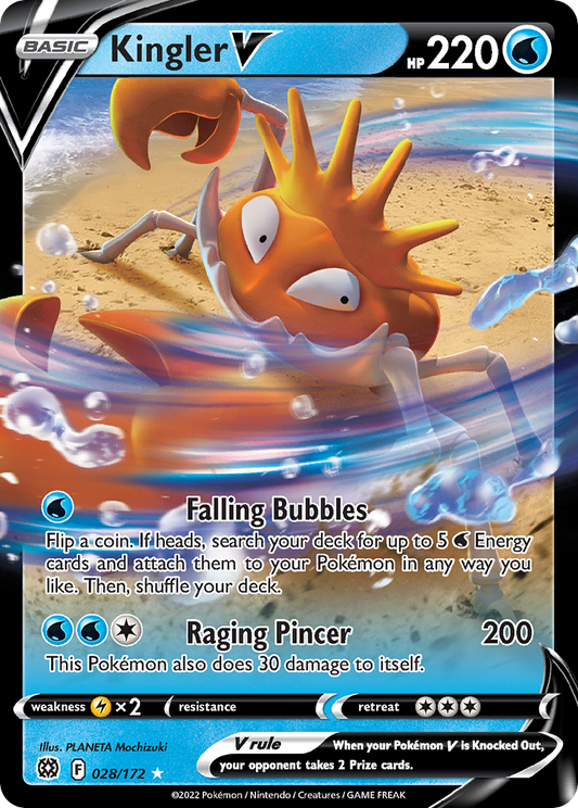 Kingler V - Brilliant Stars 028/172 (Foil) - Near Mint
