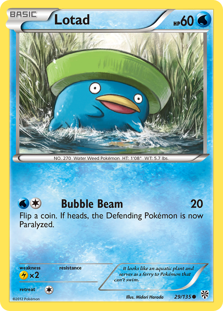 Lotad - Plasma Storm 29  - Near Mint