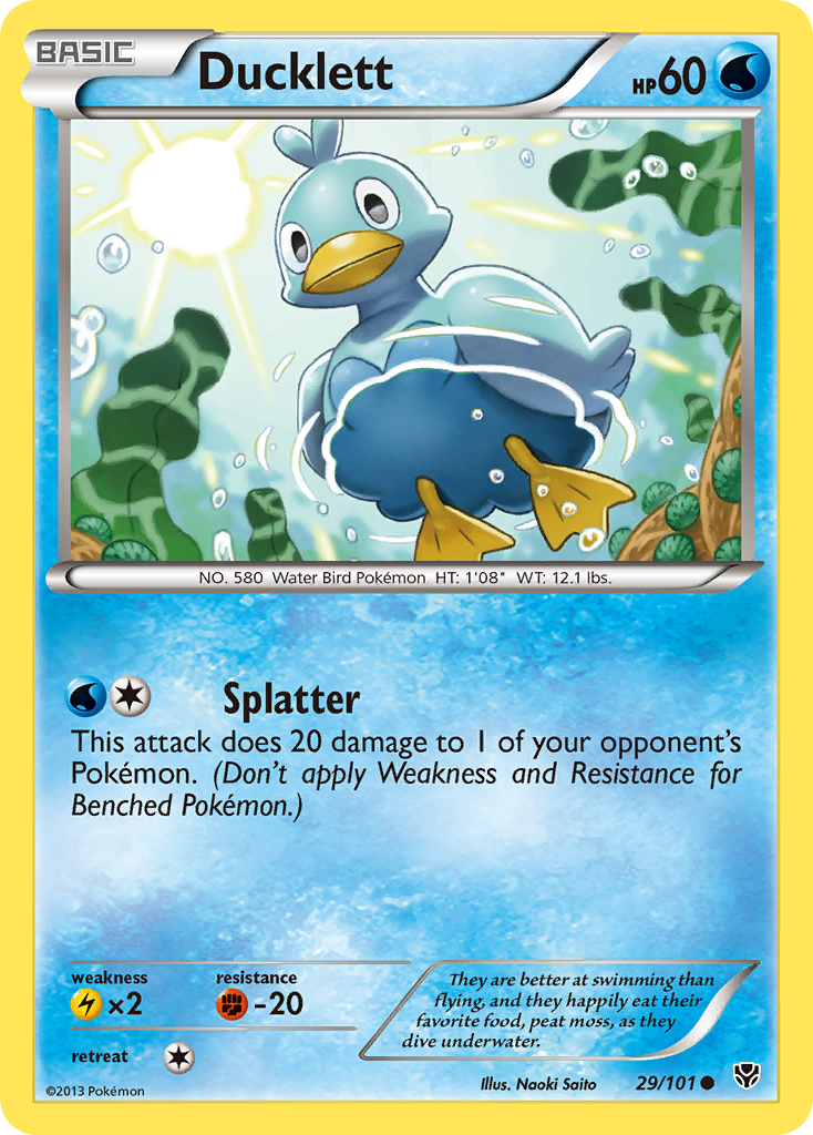 Ducklett (24) - XY Trainer Kit: Pikachu Libre & Suicune 24 - Near Mint