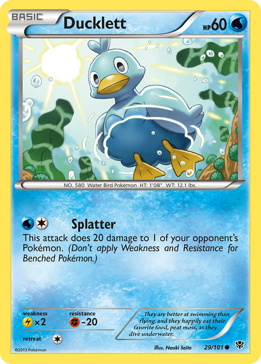 Ducklett (24) - XY Trainer Kit: Pikachu Libre & Suicune 24 - Near Mint