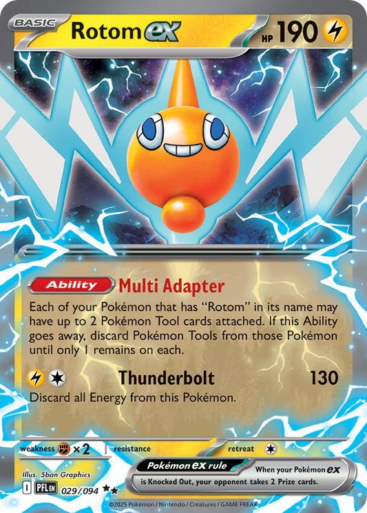 Rotom ex - Phantasmal Flames 029/094 (Foil) - Near Mint