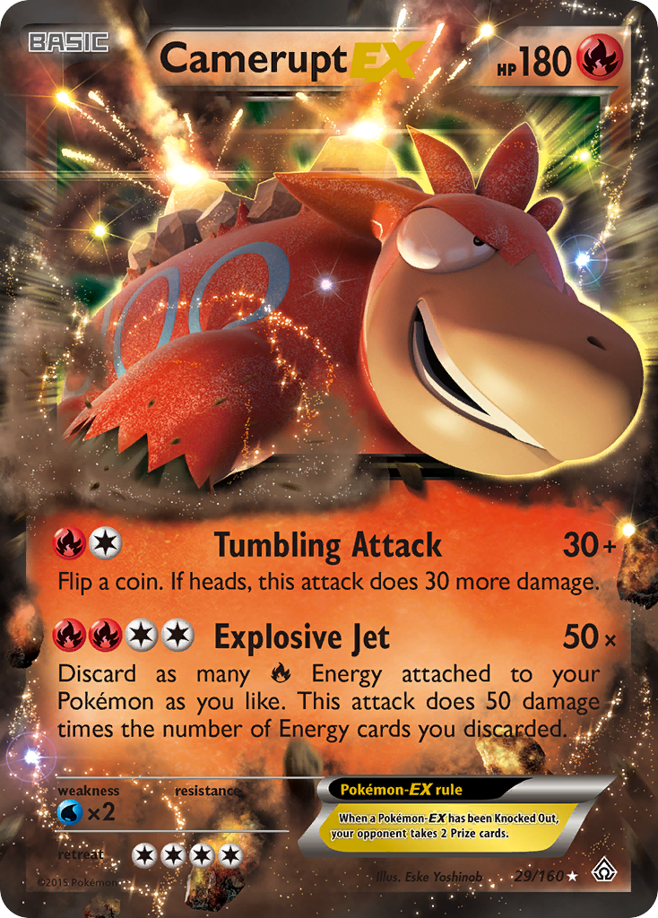 Camerupt EX - Primal Clash 29  (Foil) - Near Mint
