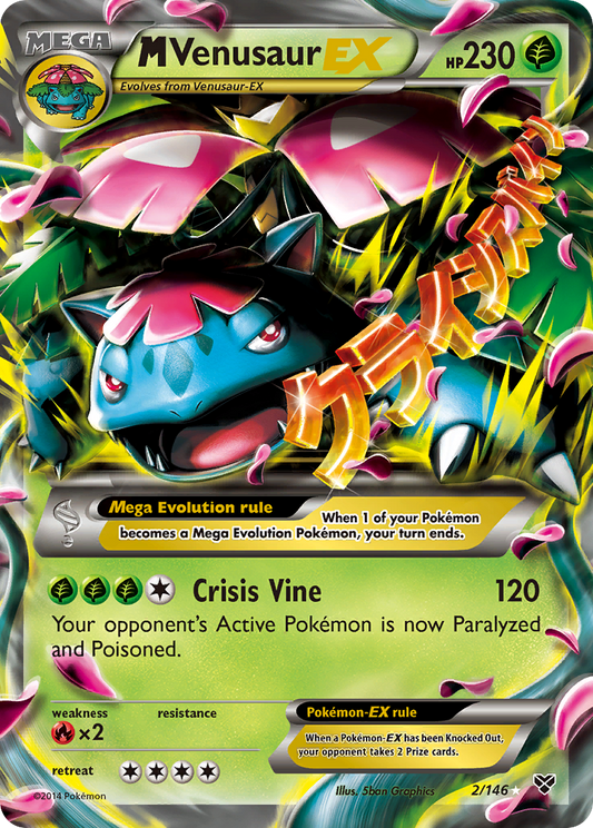 M Venusaur EX - XY 2  (Foil) - Near Mint - Ungraded