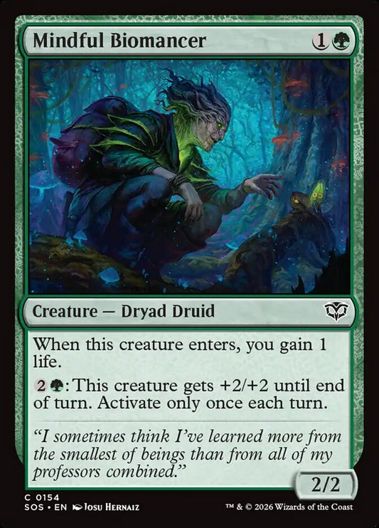 Mindful Biomancer - Secrets of Strixhaven 154 (Foil)