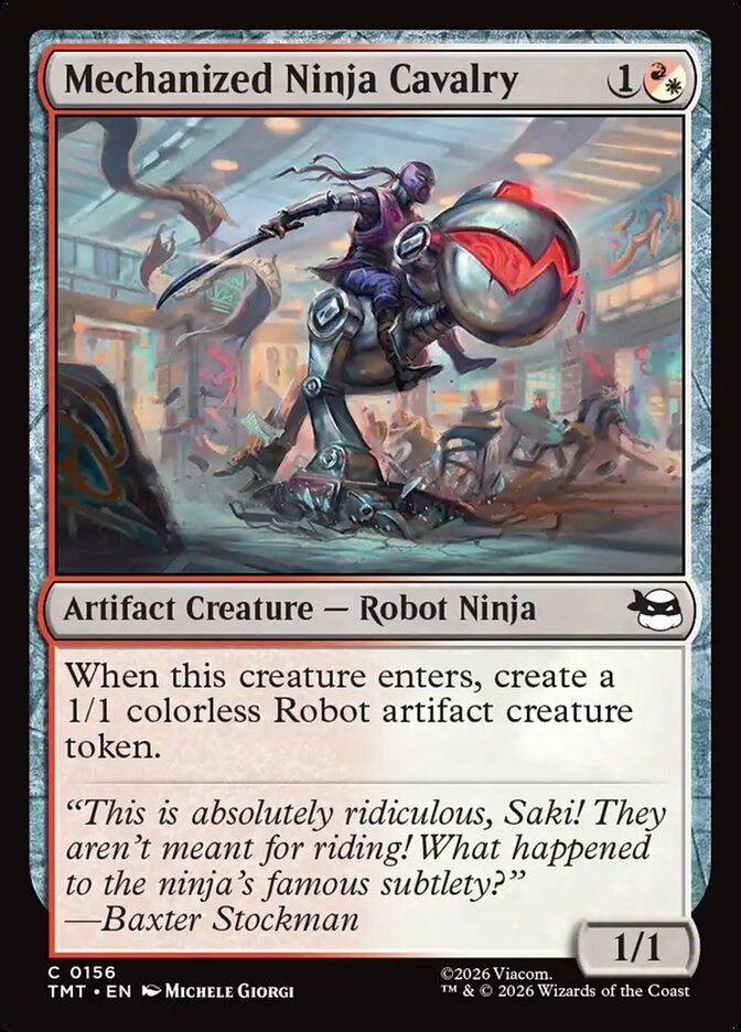 Mechanized Ninja Cavalry - TMT 156  (Foil)