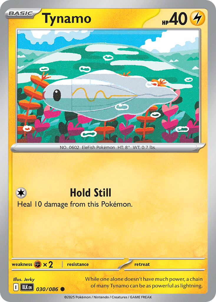 Tynamo (Master Ball Pattern) - Black Bolt 030/086 (Foil) - Near Mint