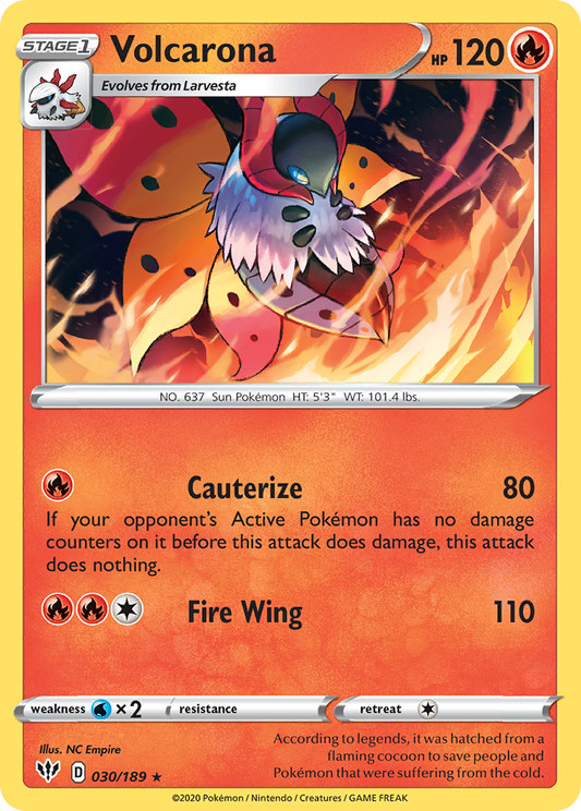 Volcarona - Darkness Ablaze 030/189 - Near Mint
