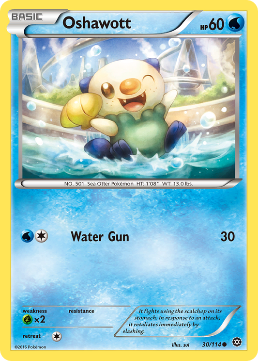 Oshawott - Steam Siege 30 - Near Mint