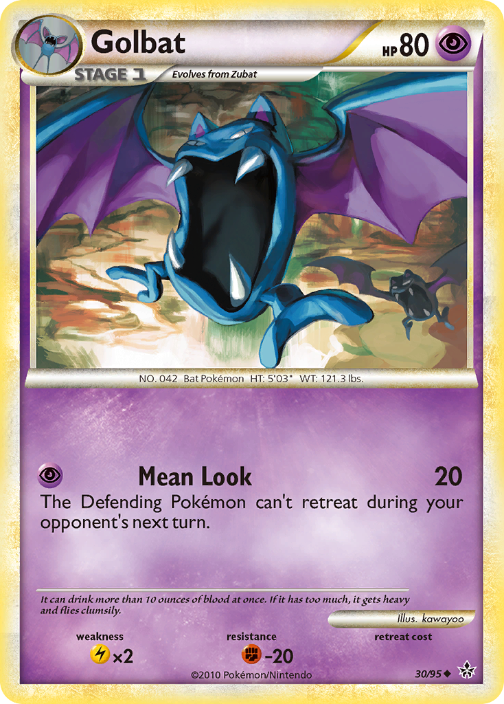 Golbat - Unleashed 30 - Moderately Played