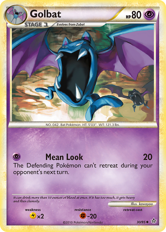 Golbat - Unleashed 30 - Moderately Played