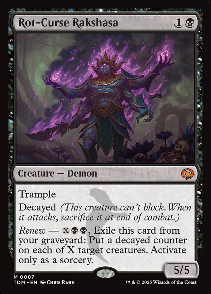 Rot-Curse Rakshasa - Tarkir: Dragonstorm 87