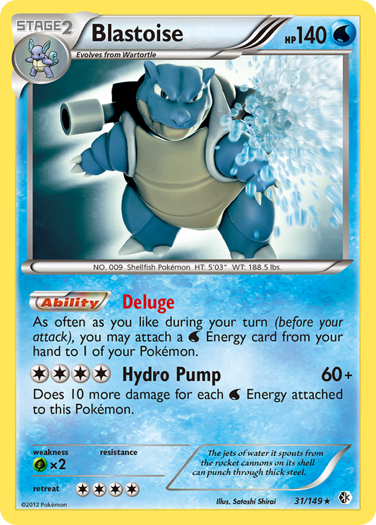 Blastoise - Boundaries Crossed 31 - Near Mint