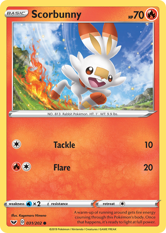 Scorbunny (031) - Sword & Shield 031/202  (Foil) - Near Mint
