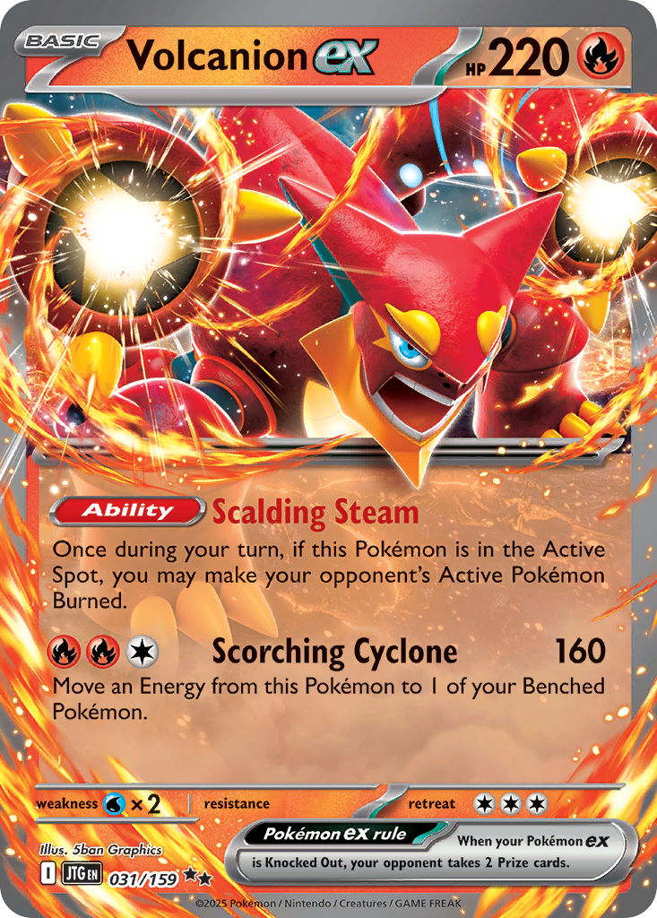 Volcanion ex - Journey Together 031/159 (Foil) - Near Mint