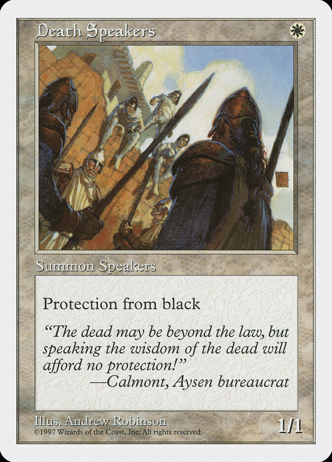 Death Speakers - Fifth Edition