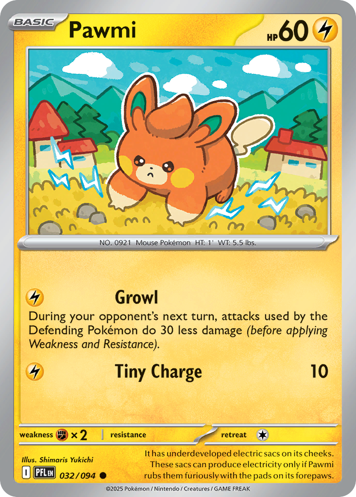 Pawmi - Phantasmal Flames 032/094 (Foil) - Near Mint