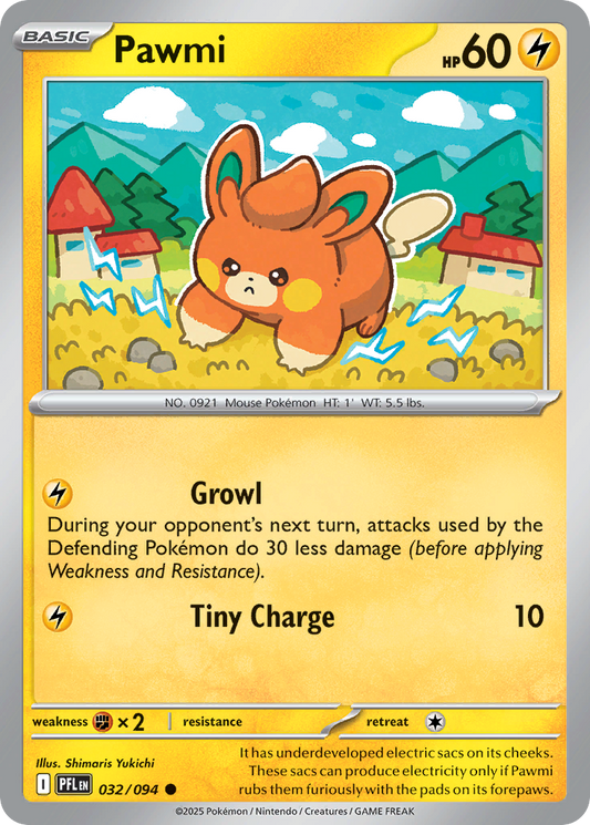 Pawmi - Phantasmal Flames 032/094 (Foil) - Near Mint