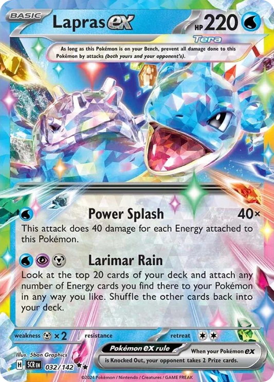 Lapras ex - Stellar Crown 032/142 (Foil) - Near Mint