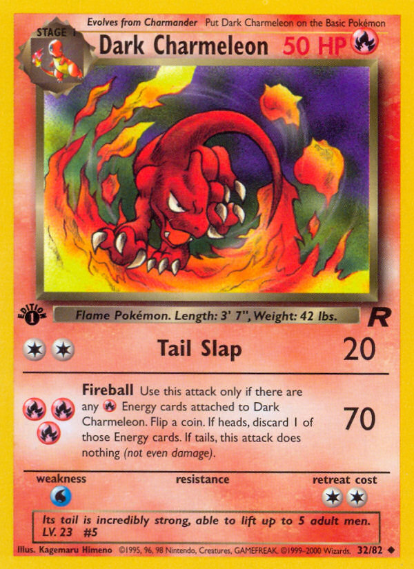 Dark Charmeleon - Team Rocket 32 - Heavily Played