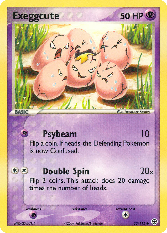 Exeggcute - EX FireRed & LeafGreen 33 - Lightly Played