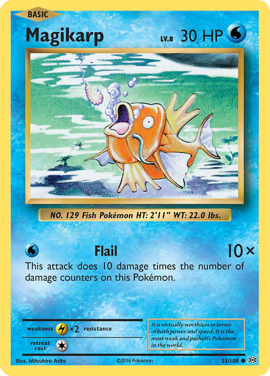Magikarp - Evolutions 33/108  - Near Mint