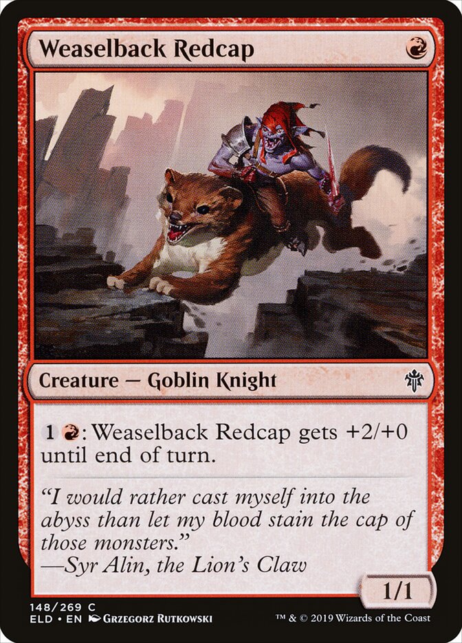 Weaselback Redcap - Throne of Eldraine 148 (Foil)