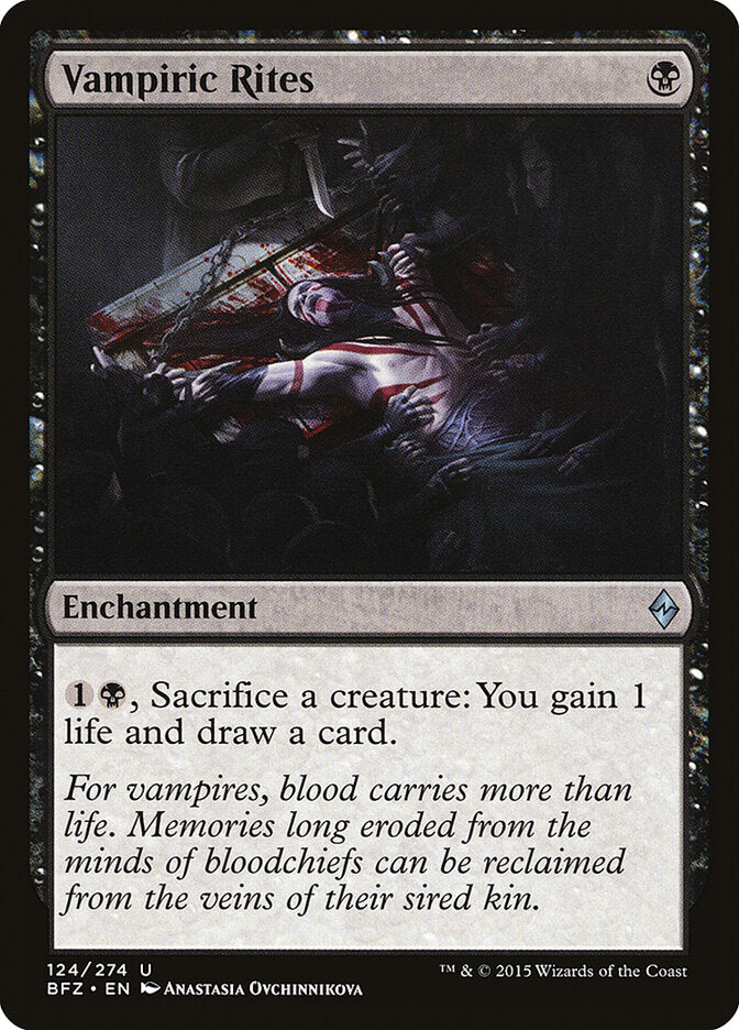 Vampiric Rites - Battle for Zendikar 124
